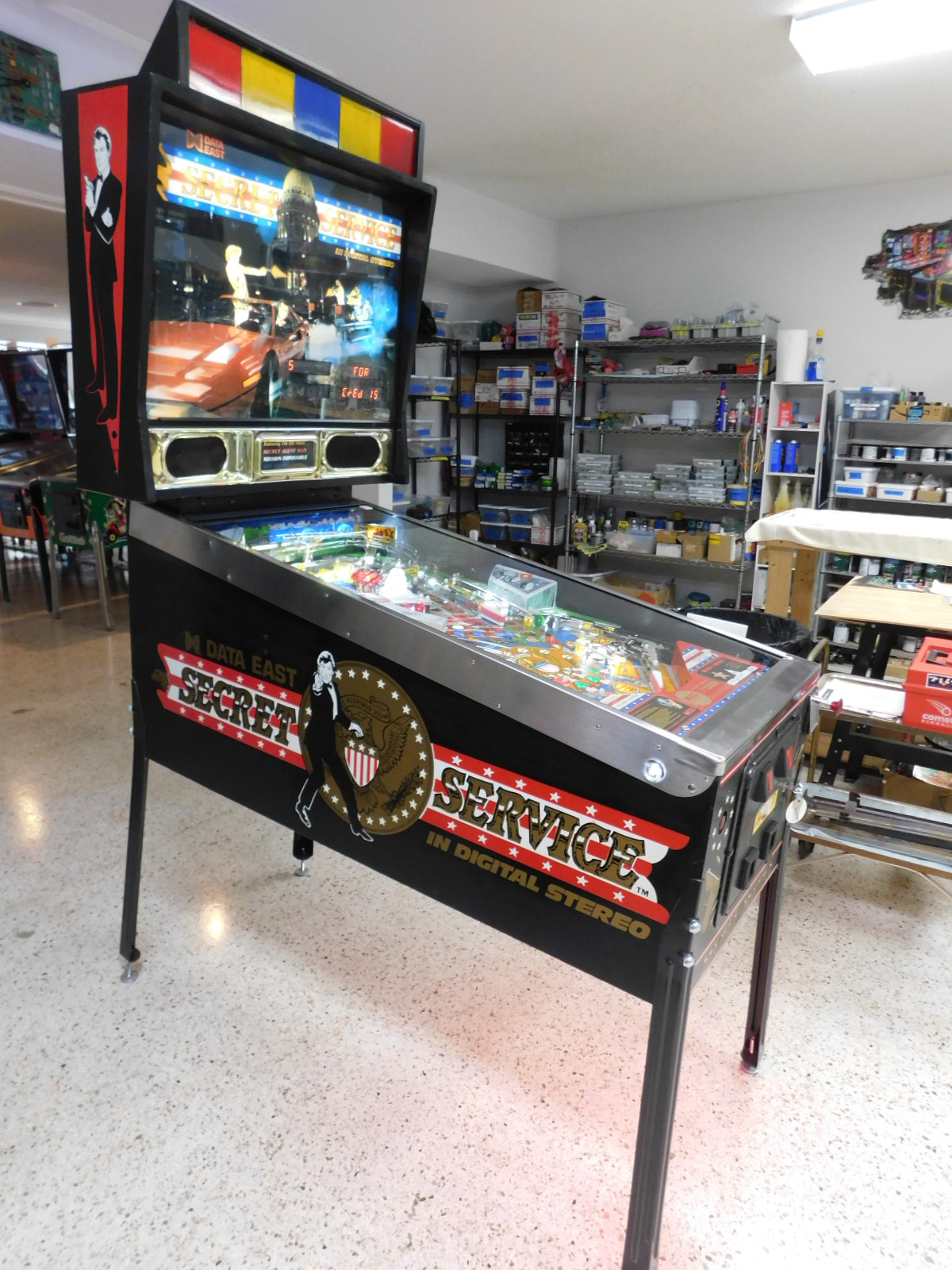 SOLD - 1988 Data East Secret Service (#1) - Pinball Restorations, LLC.