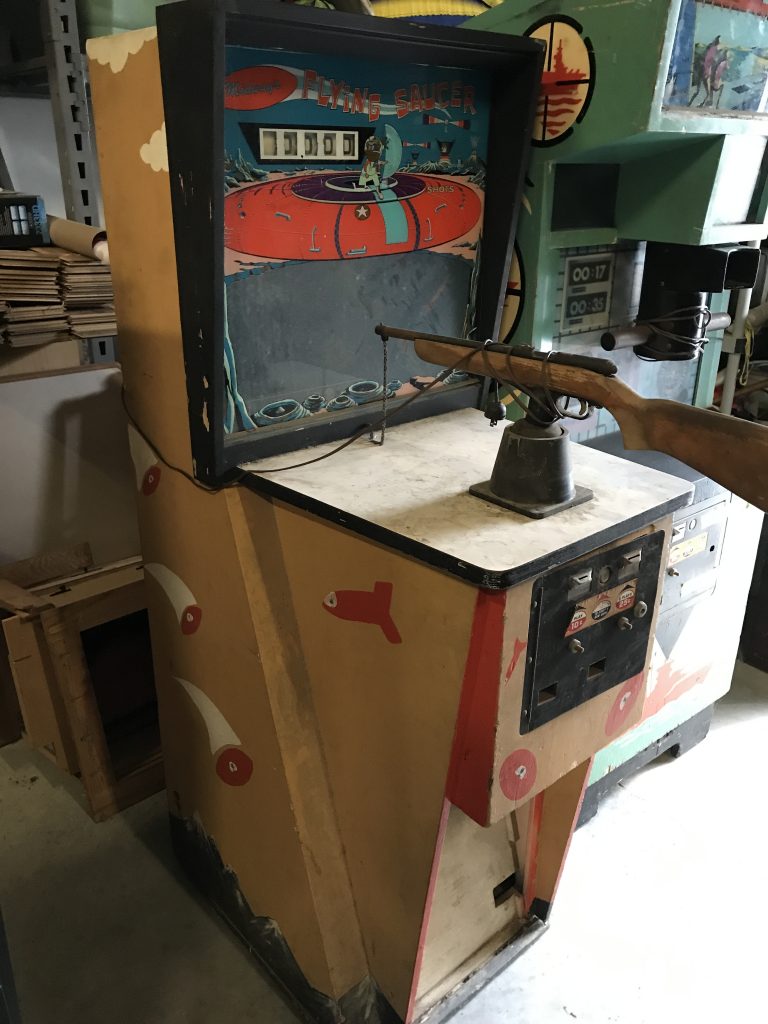 SOLD 1967 Midway Flying Saucer Arcade Pinball Restorations, LLC.