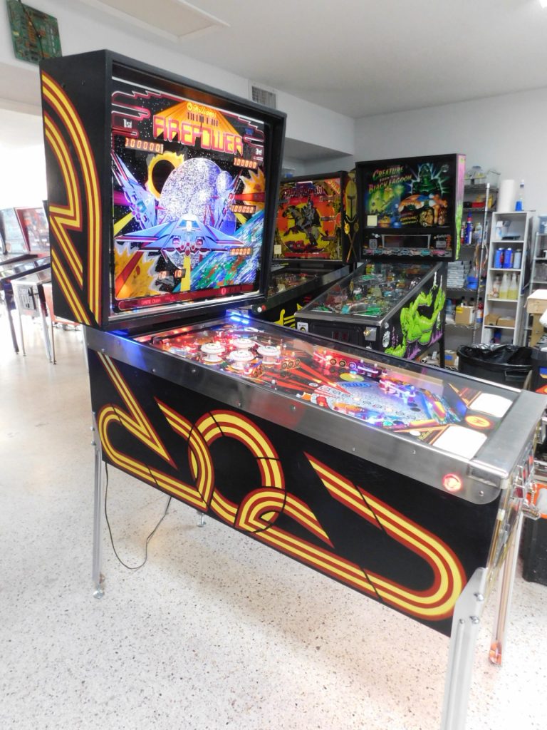 SOLD 1980 Williams Firepower (NEW CPR playfield, NEW backglass and