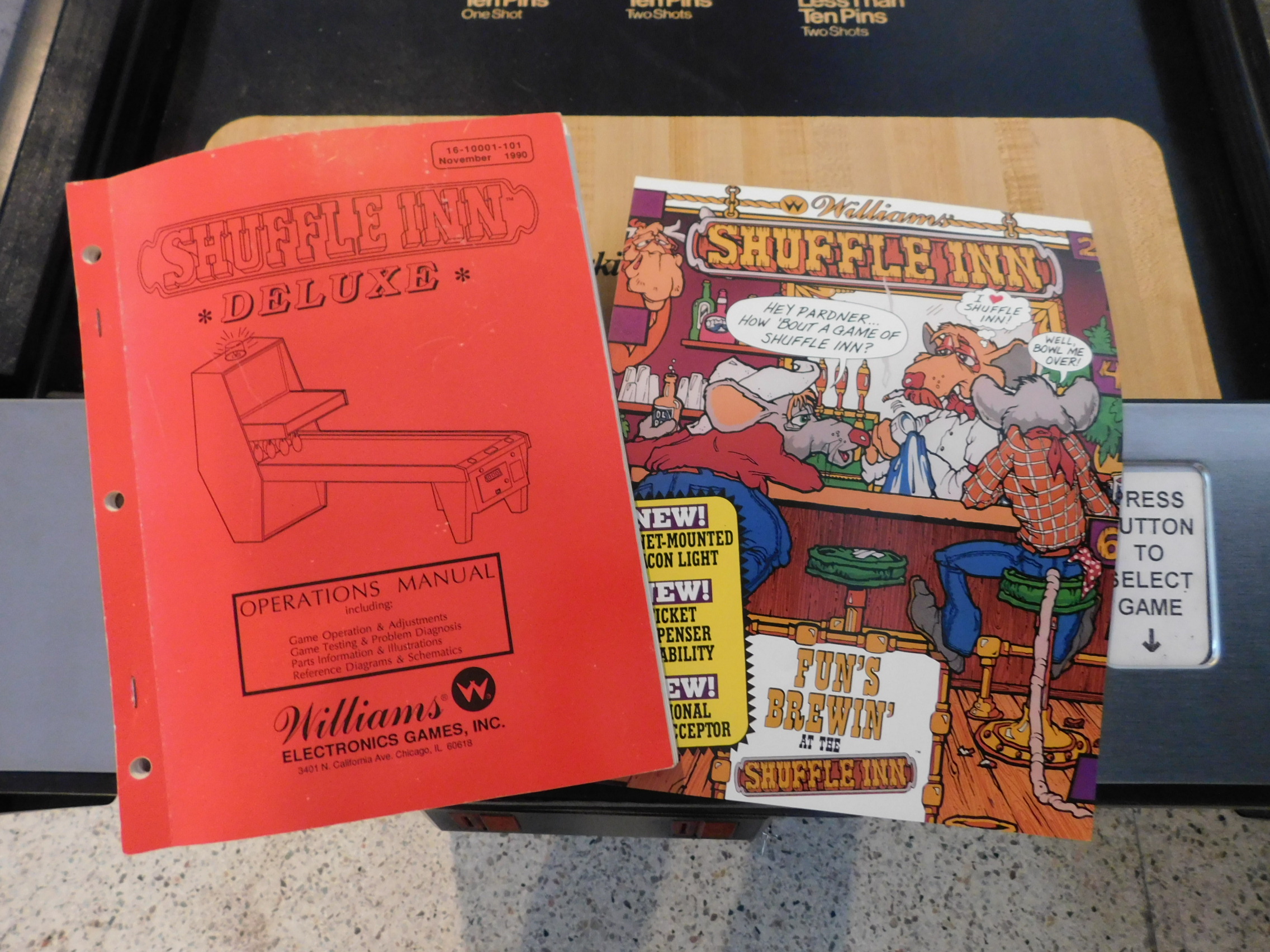Pinball Restorations, Williams Shuffle Inn Deluxe