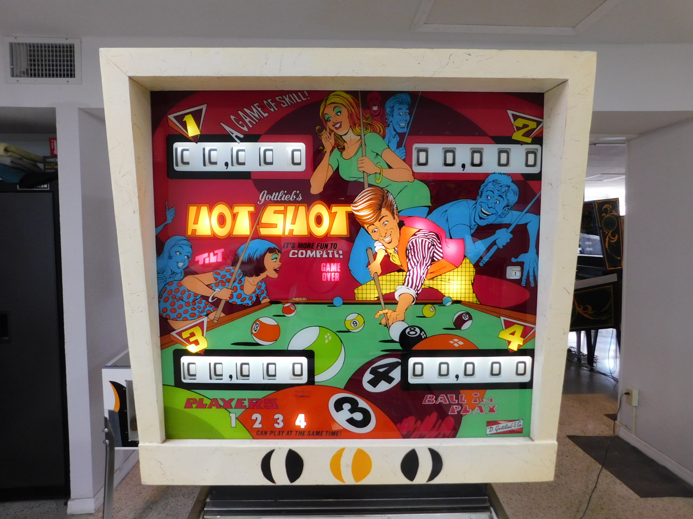 Pinball Restorations, Gottlieb Hot Shot