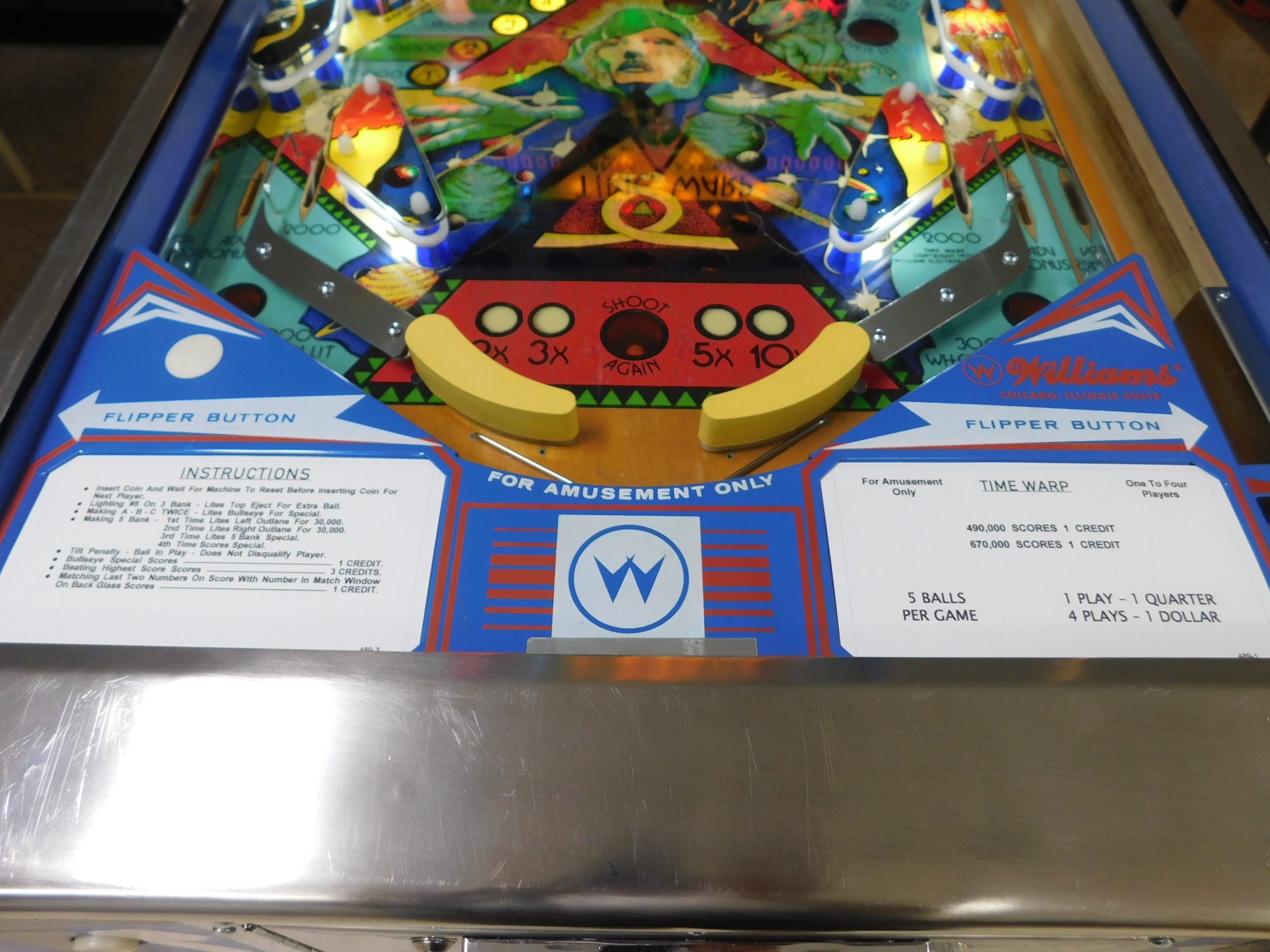 Pinball Restorations, Williams Time Warp