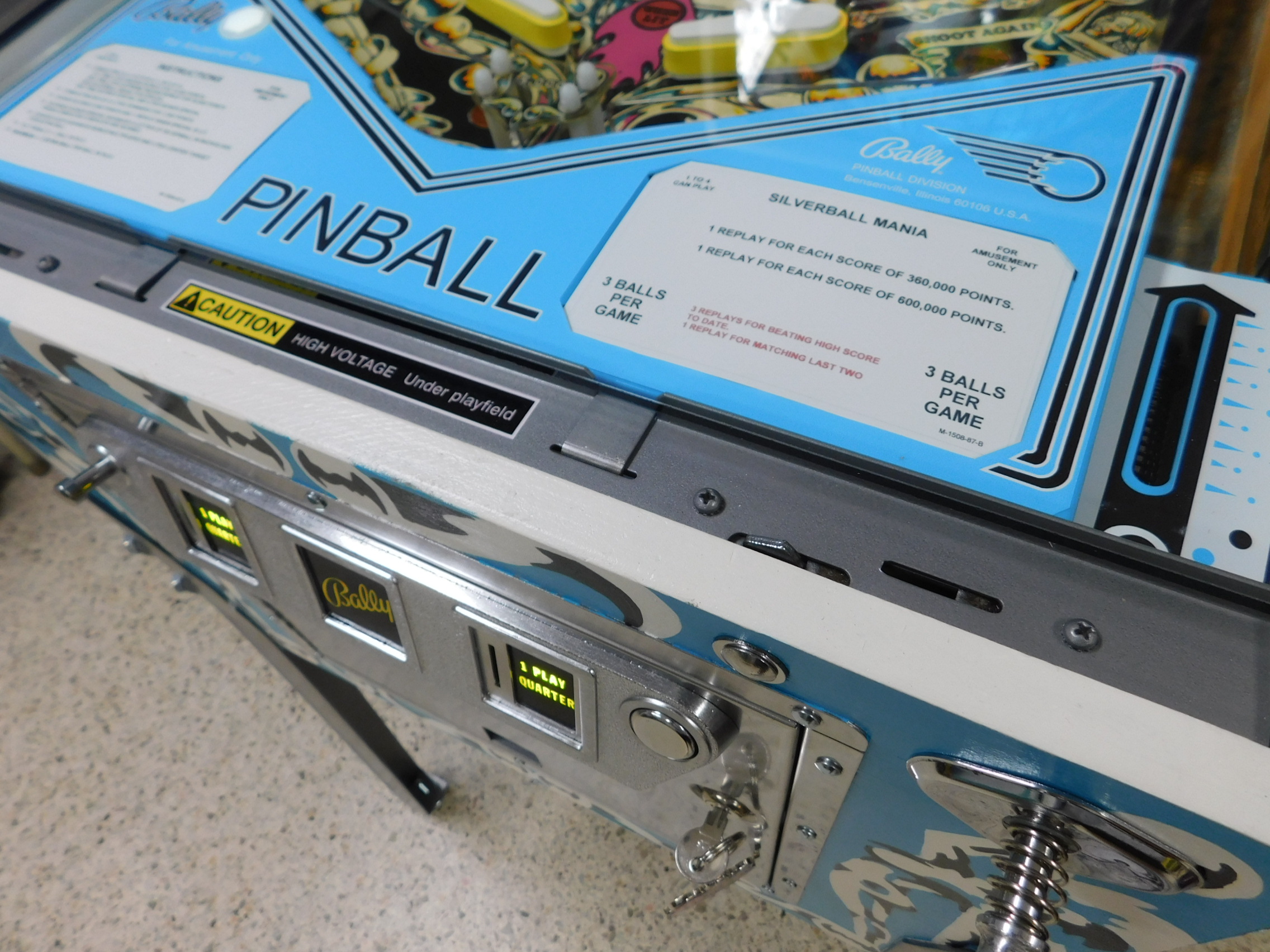 Pinball Restorations, Bally Silverball Mania
