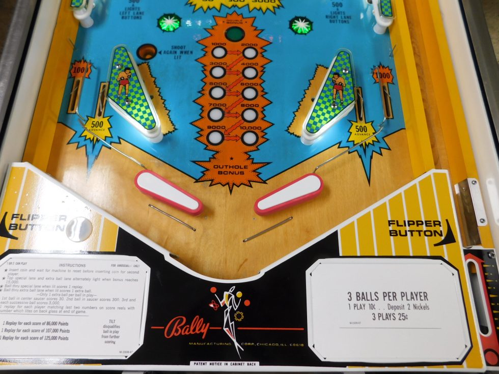 CUSTOMER RESTORATION 1975 Bally Knockout Pinball Restorations, LLC.