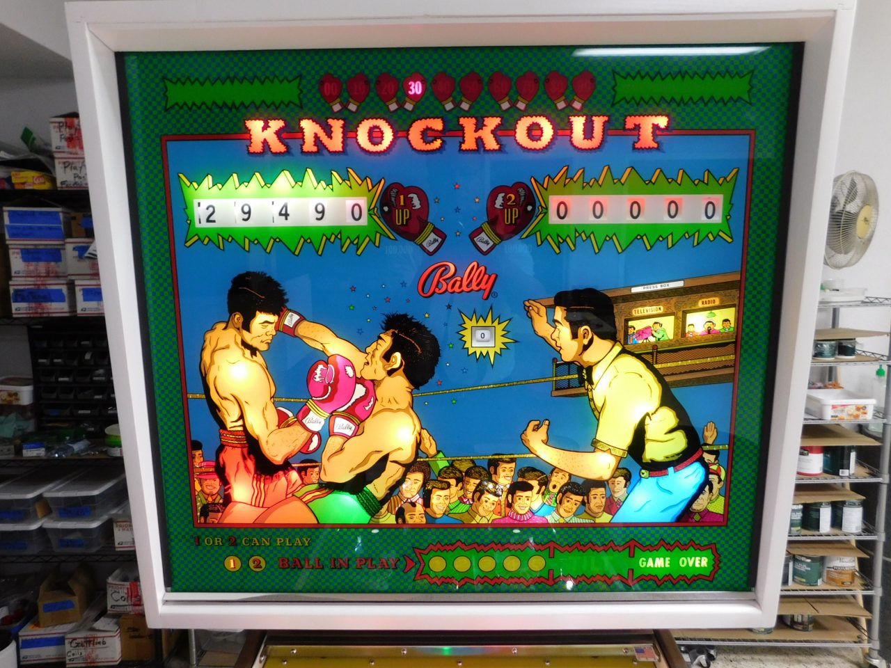 CUSTOMER RESTORATION 1975 Bally Knockout Pinball Restorations, LLC.