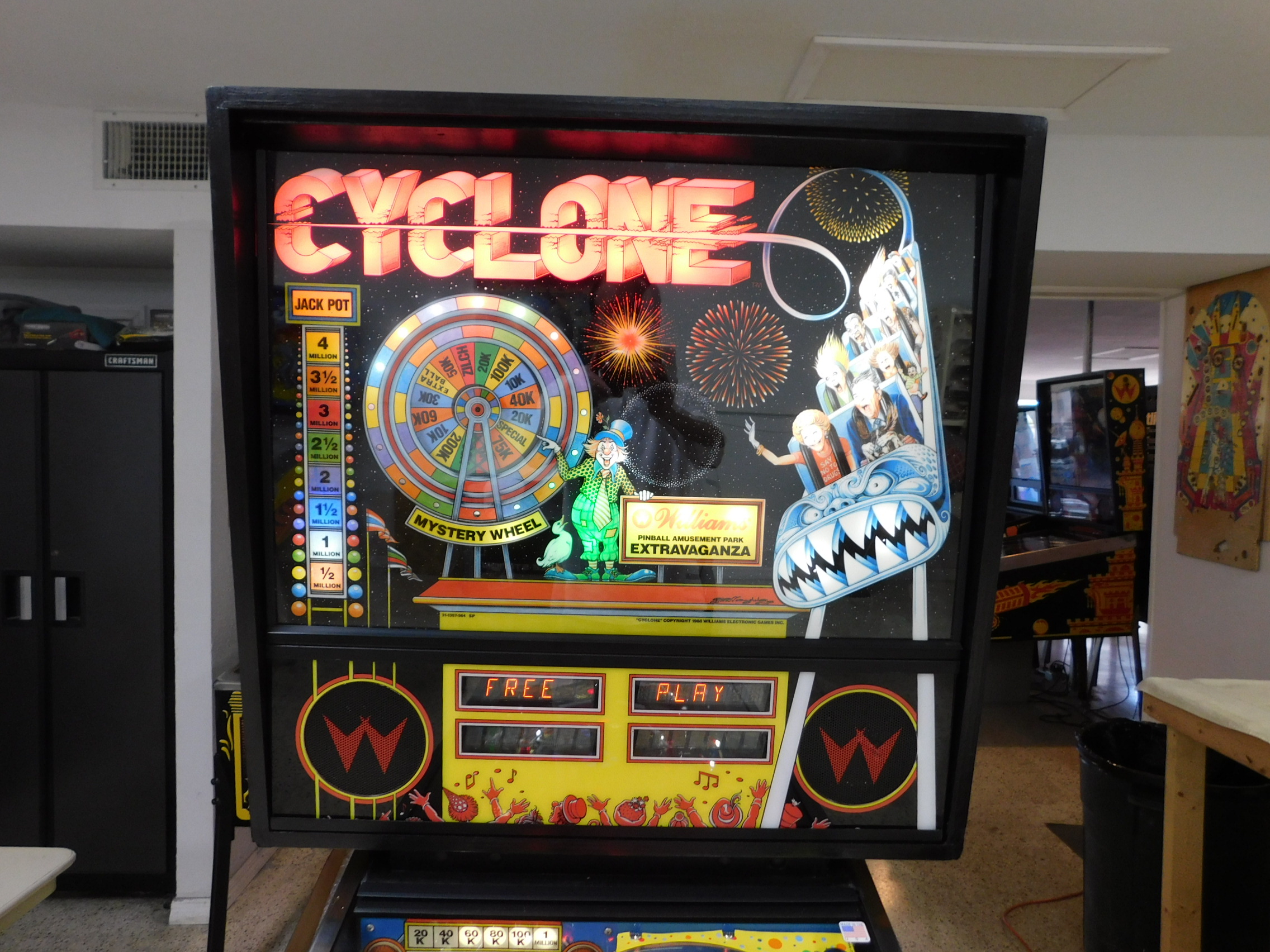 Pinball Restorations, Williams Cyclone