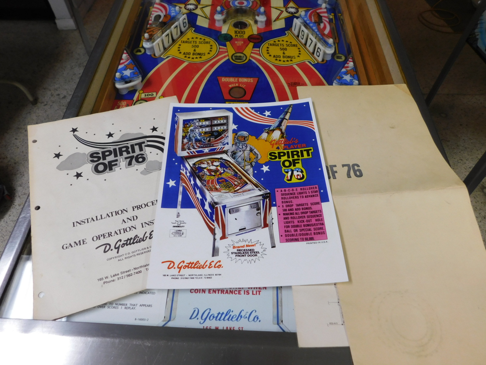 Pinball Restorations, Gottlieb Spirit of '76