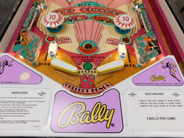 Details about   BALLY OLD CHICAGO Pinball Machine NEW Plastic  REPRO 