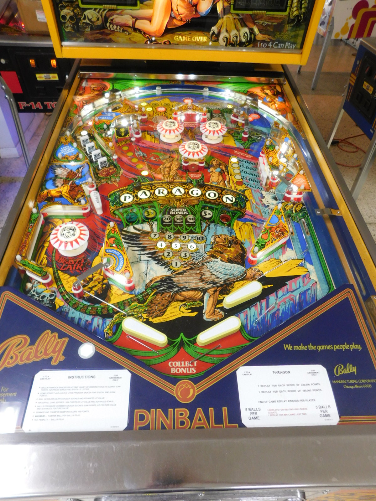 Pinball Restorations, Bally Paragon