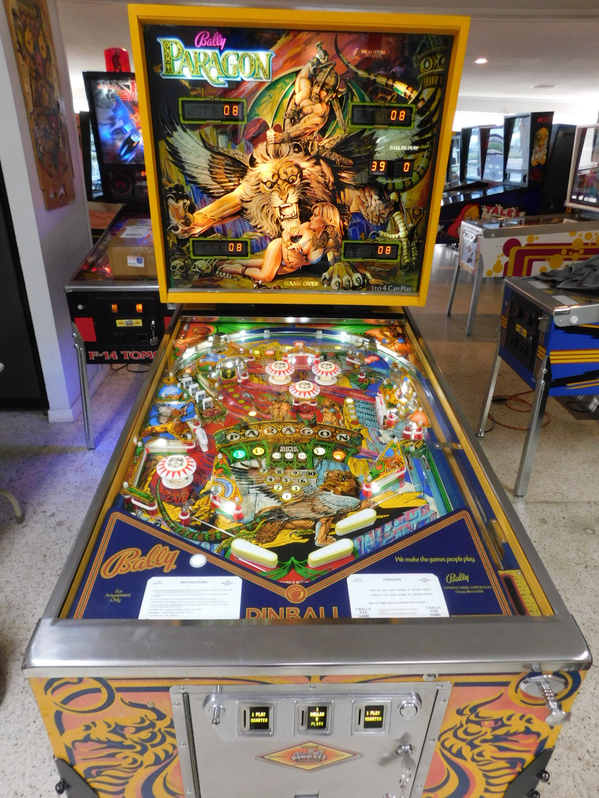 Bally Paragon Pinball Machine