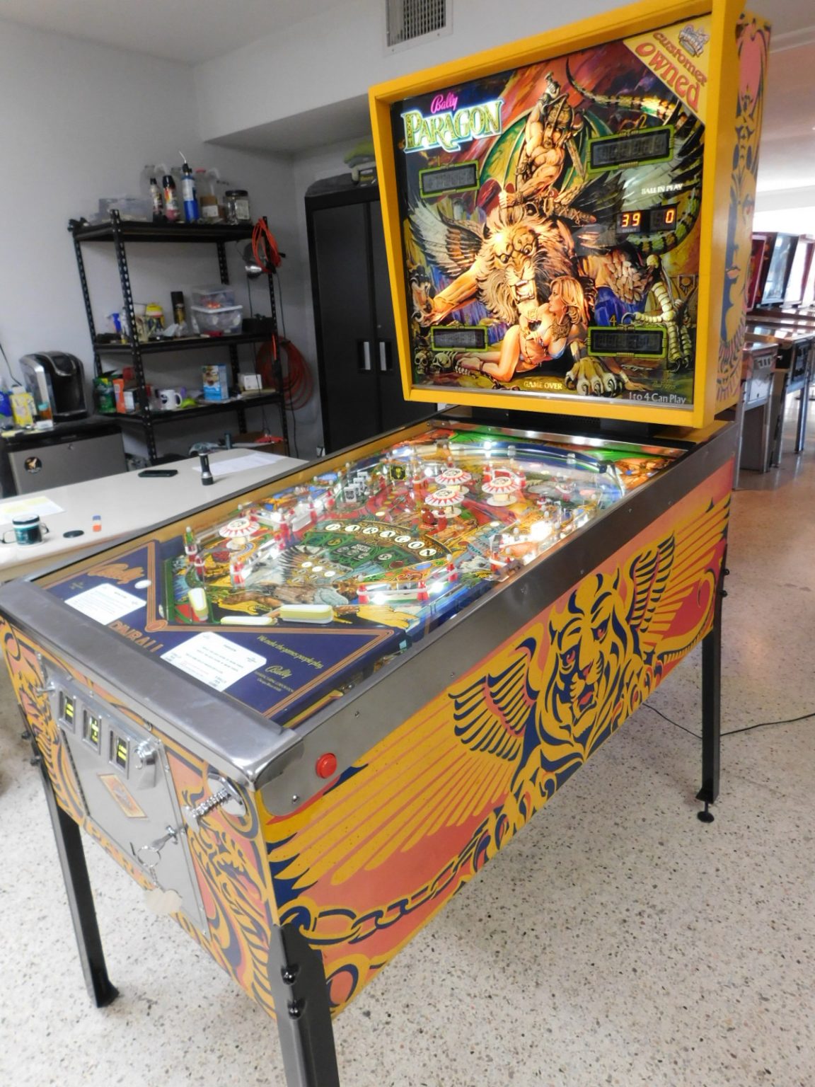 CUSTOMER RESTORATION - 1979 Bally Paragon (wide-body) - Pinball ...