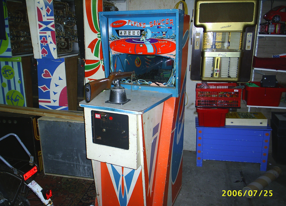 SOLD 1967 Midway Flying Saucer Arcade Pinball Restorations, LLC.