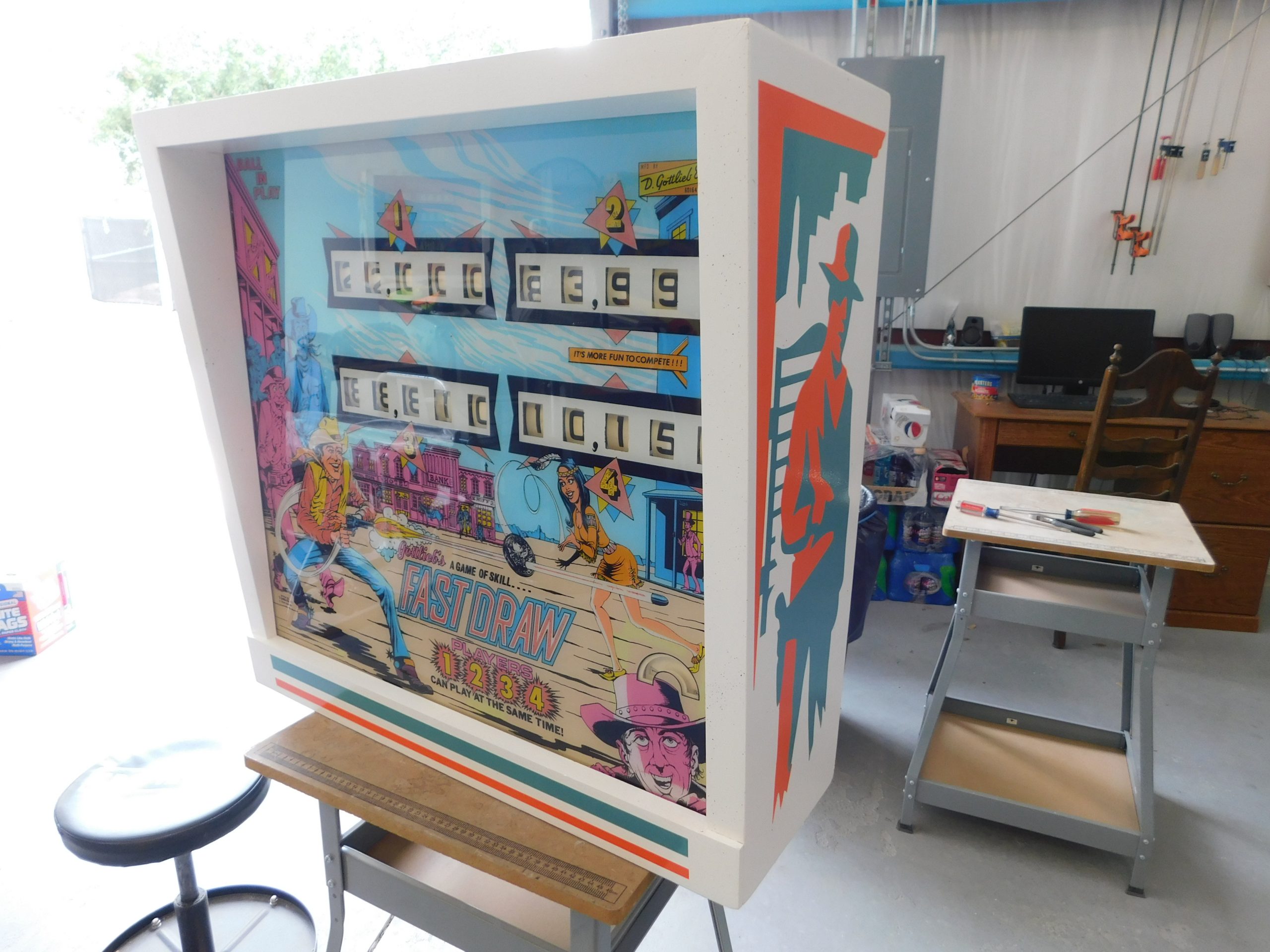 SOLD - 1975 Gottlieb Fast Draw (#1) (repainted cabinet) - Image 93