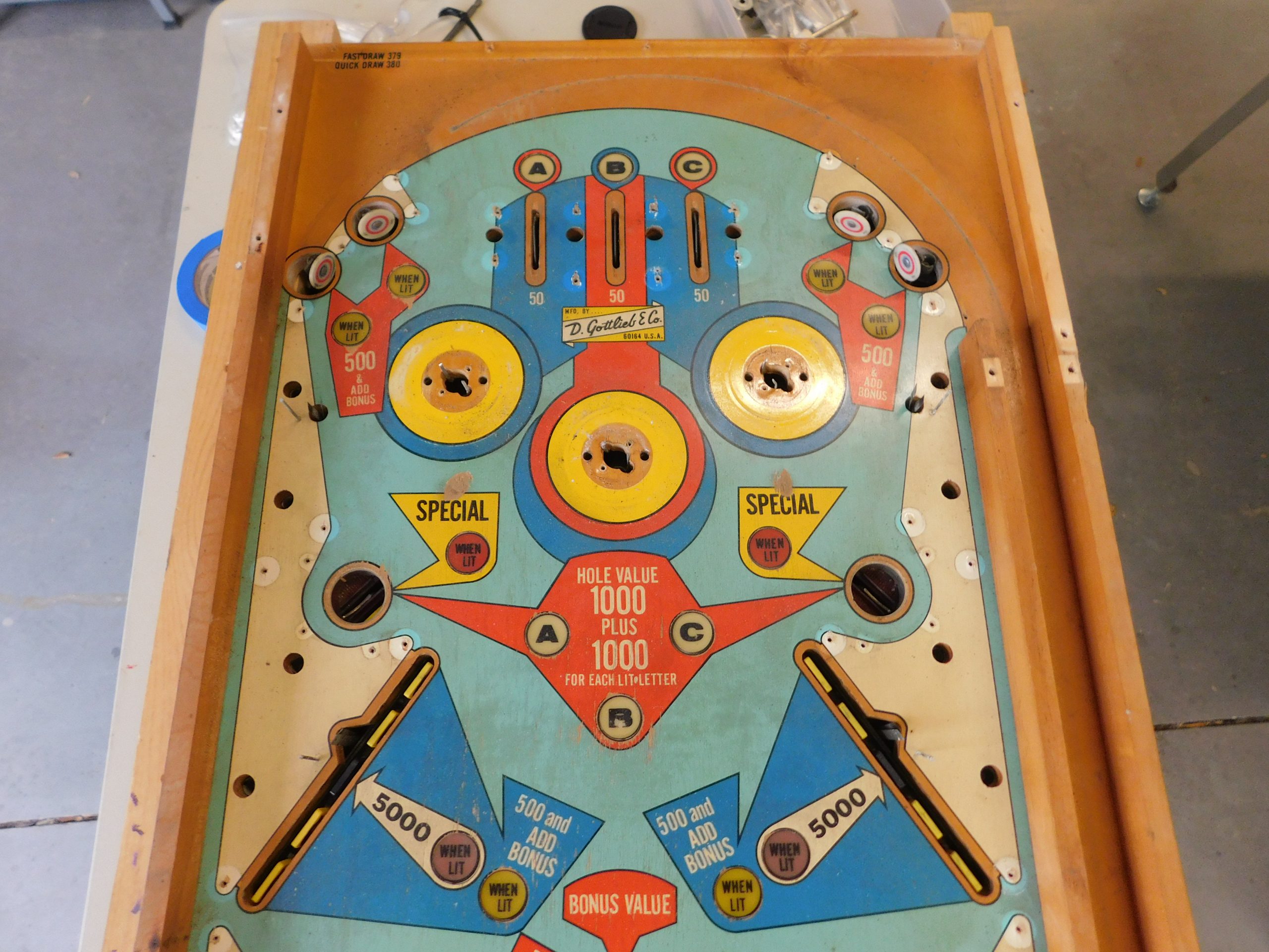 SOLD - 1975 Gottlieb Fast Draw (#1) (repainted cabinet) - Image 85