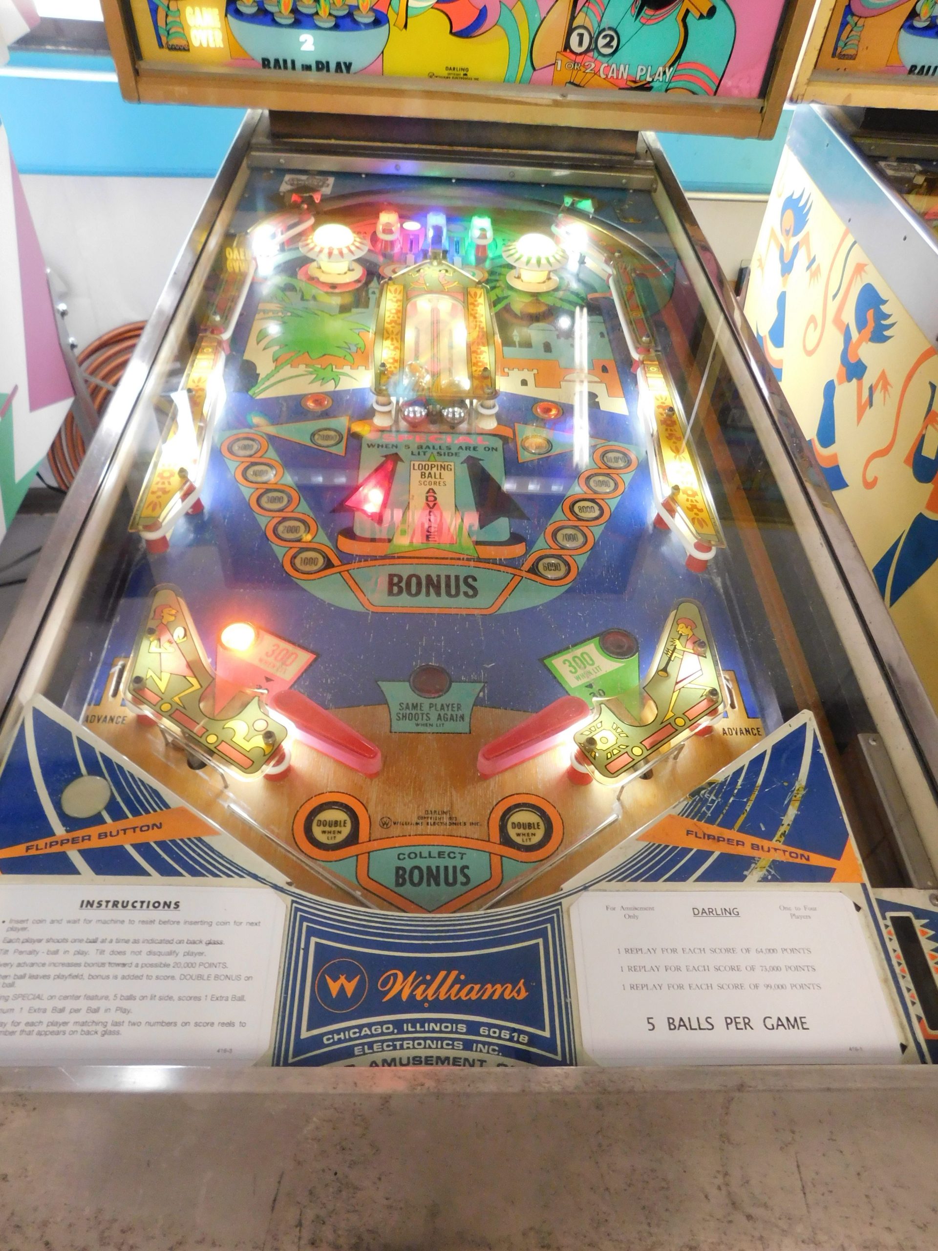 Pinball Restorations, Williams Darling