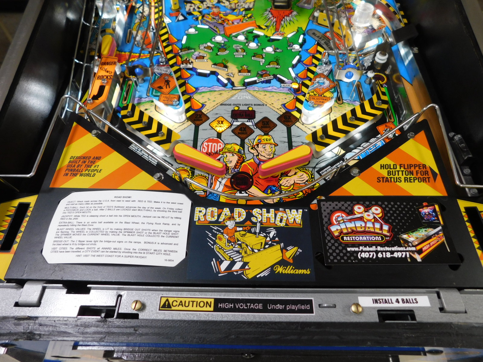 Pinball Restorations, Williams Red & Ted's Road Show