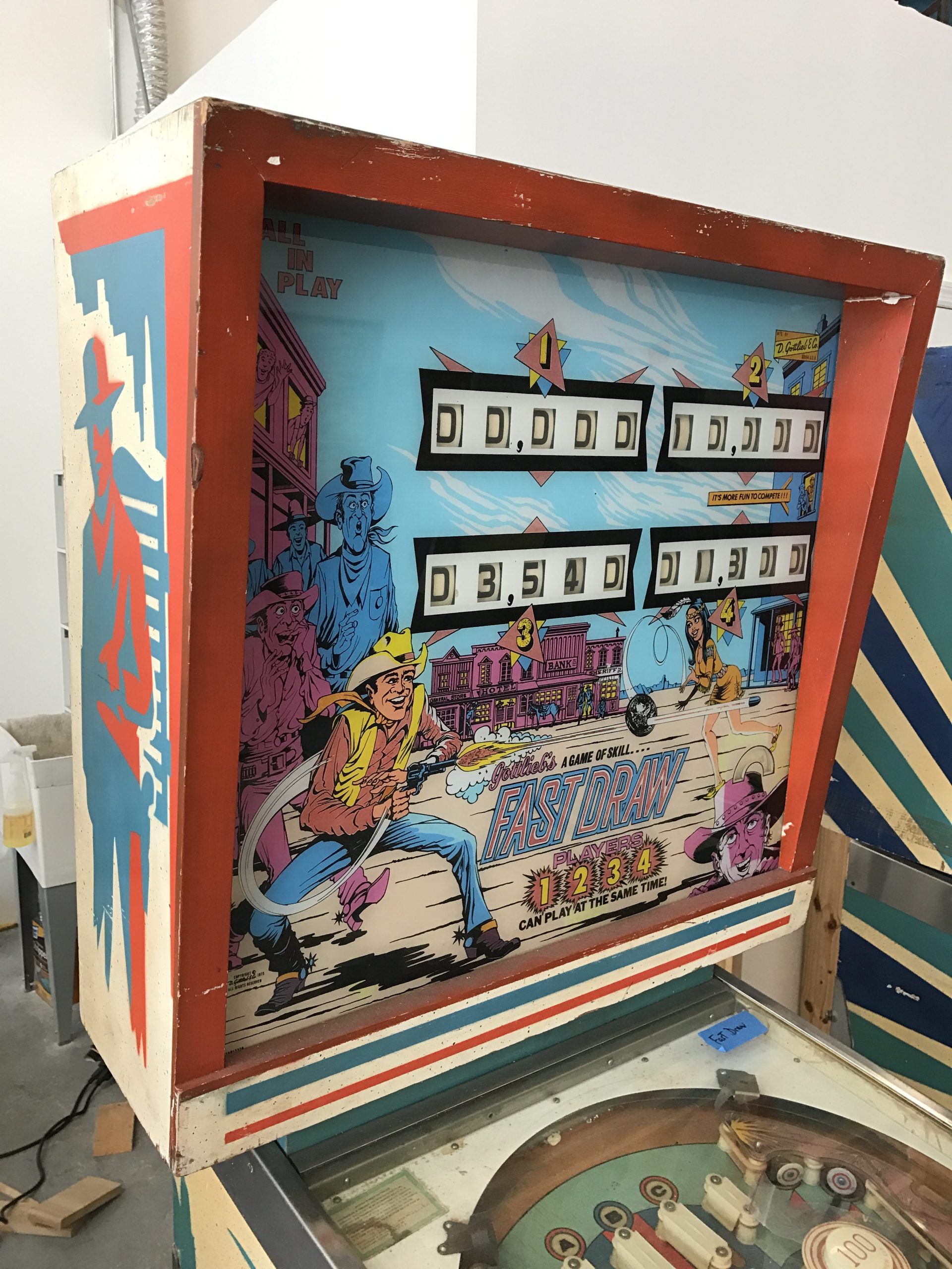 SOLD - 1975 Gottlieb Fast Draw (#1) (repainted cabinet) - Image 42