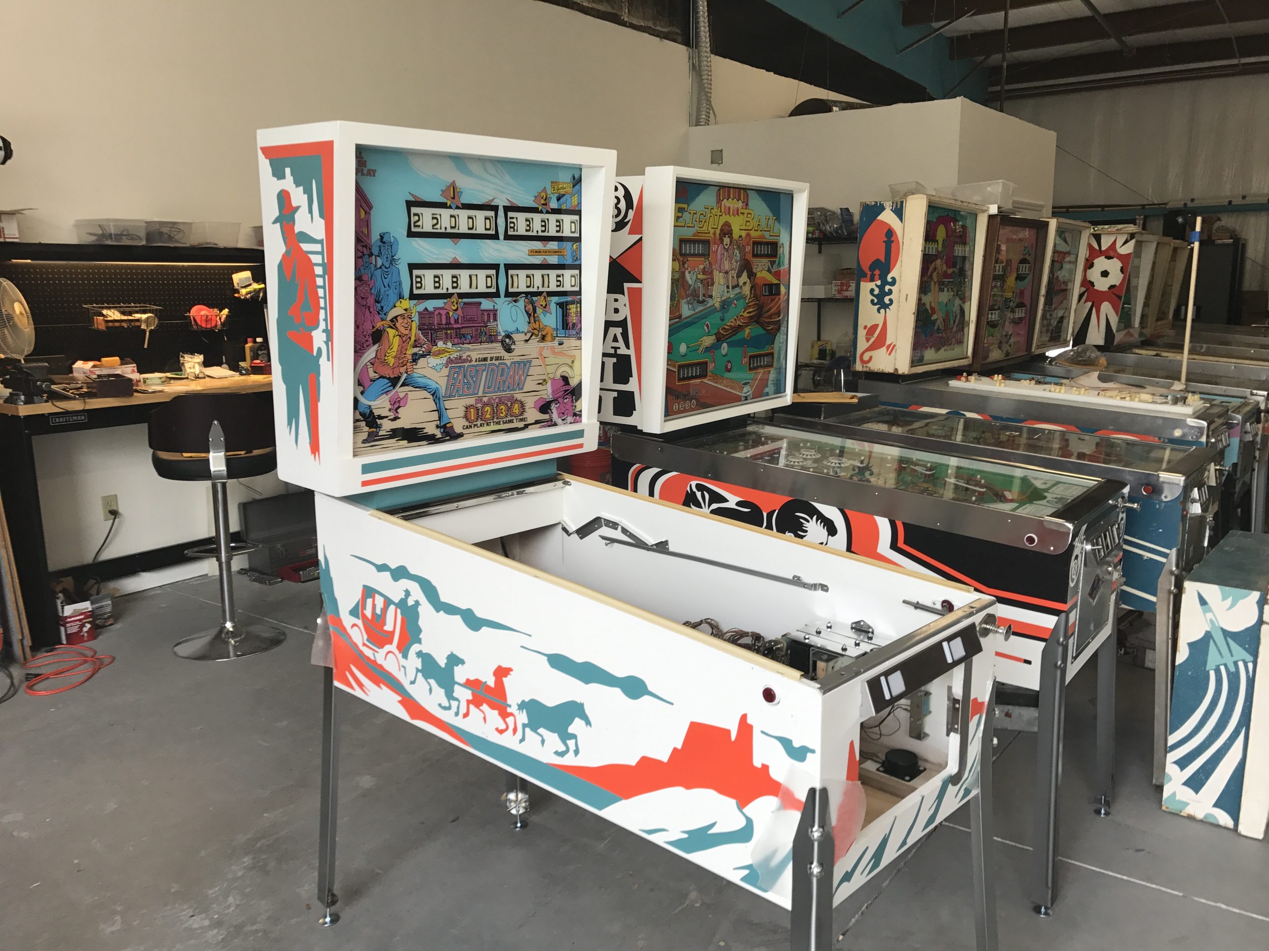 SOLD - 1975 Gottlieb Fast Draw (#1) (repainted cabinet) - Image 6