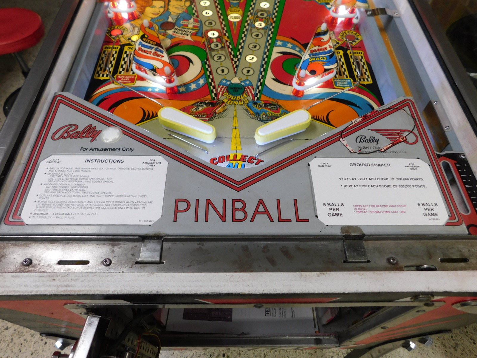 Pinball Restorations, Bally Nitro Ground Shaker