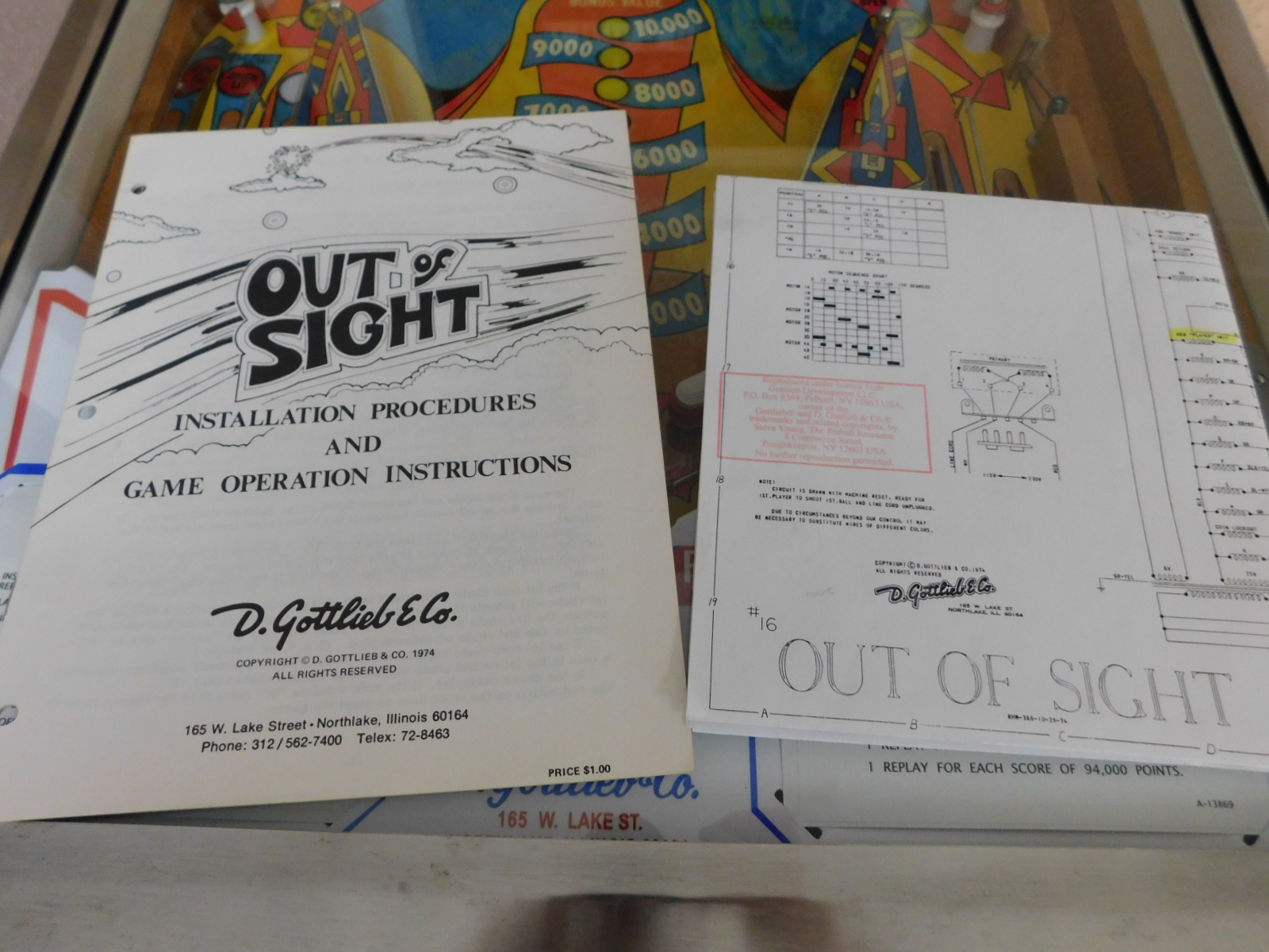 Pinball Restorations, Gottlieb Out of Site