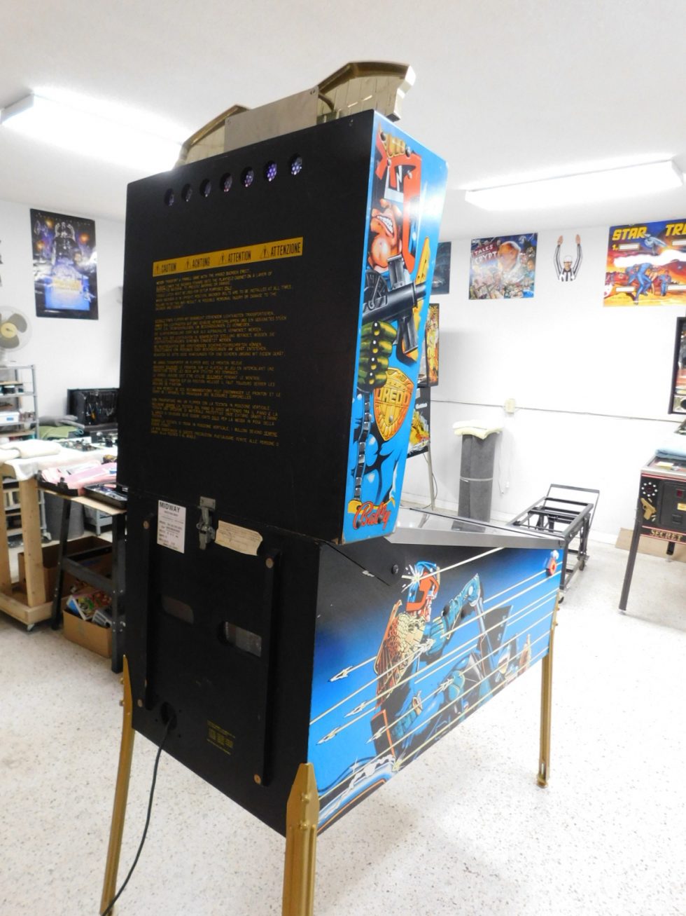 SOLD 1993 Bally Judge Dredd (6 ball Multiball) (Loaded with upgrades