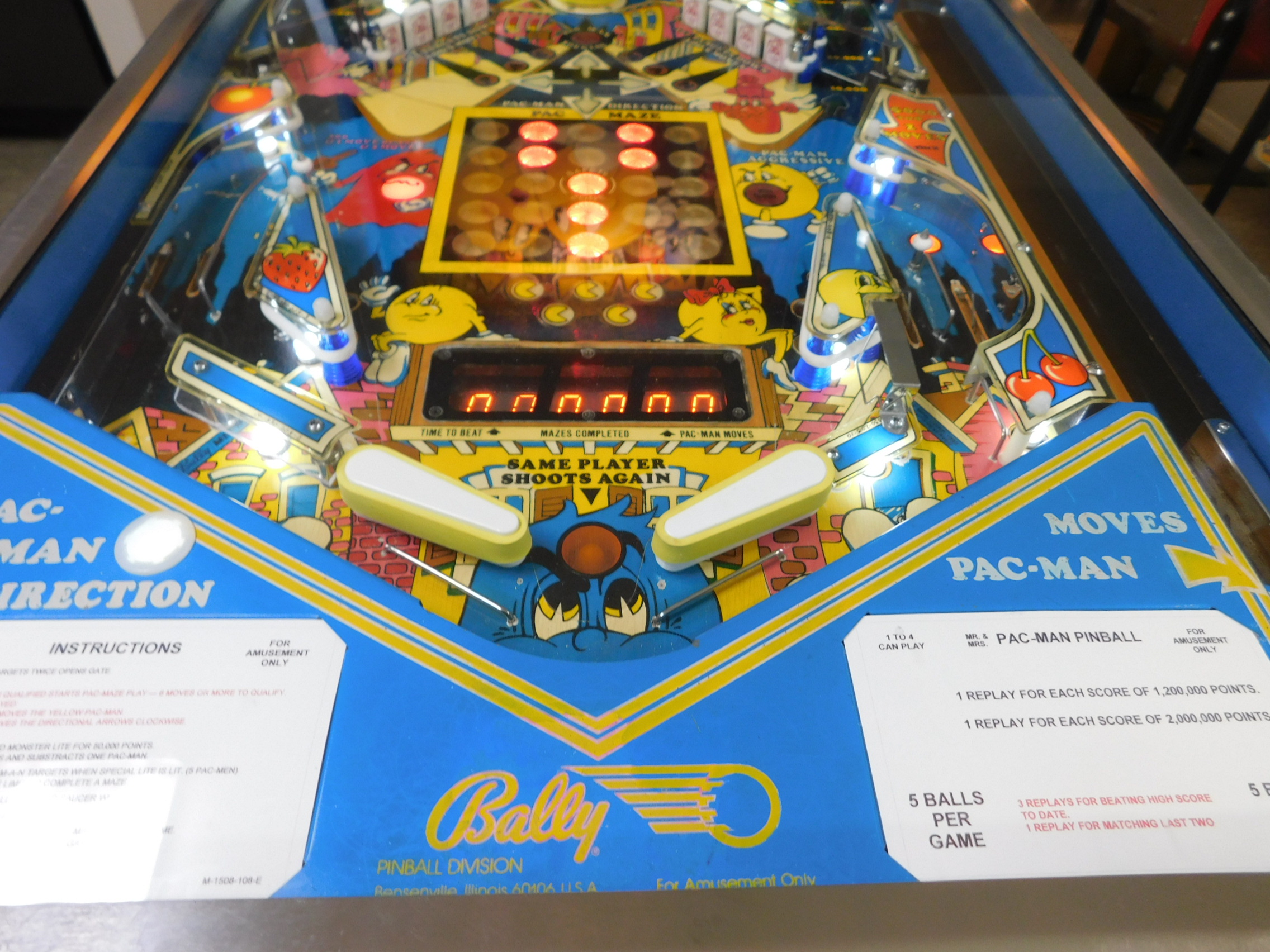 Pinball Restorations, Bally Mr. & Mrs. Pacman