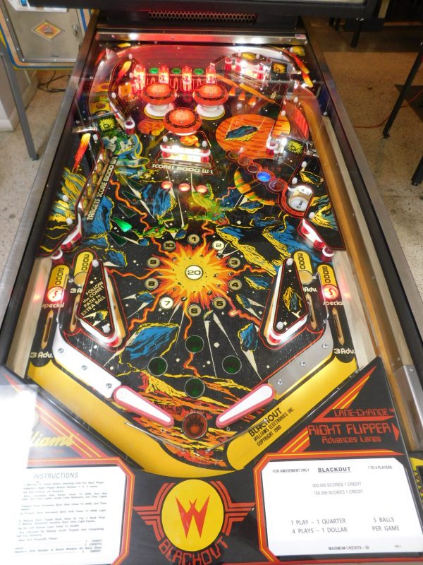 SOLD - 1980 Williams Blackout (#3) - Pinball Restorations, LLC.