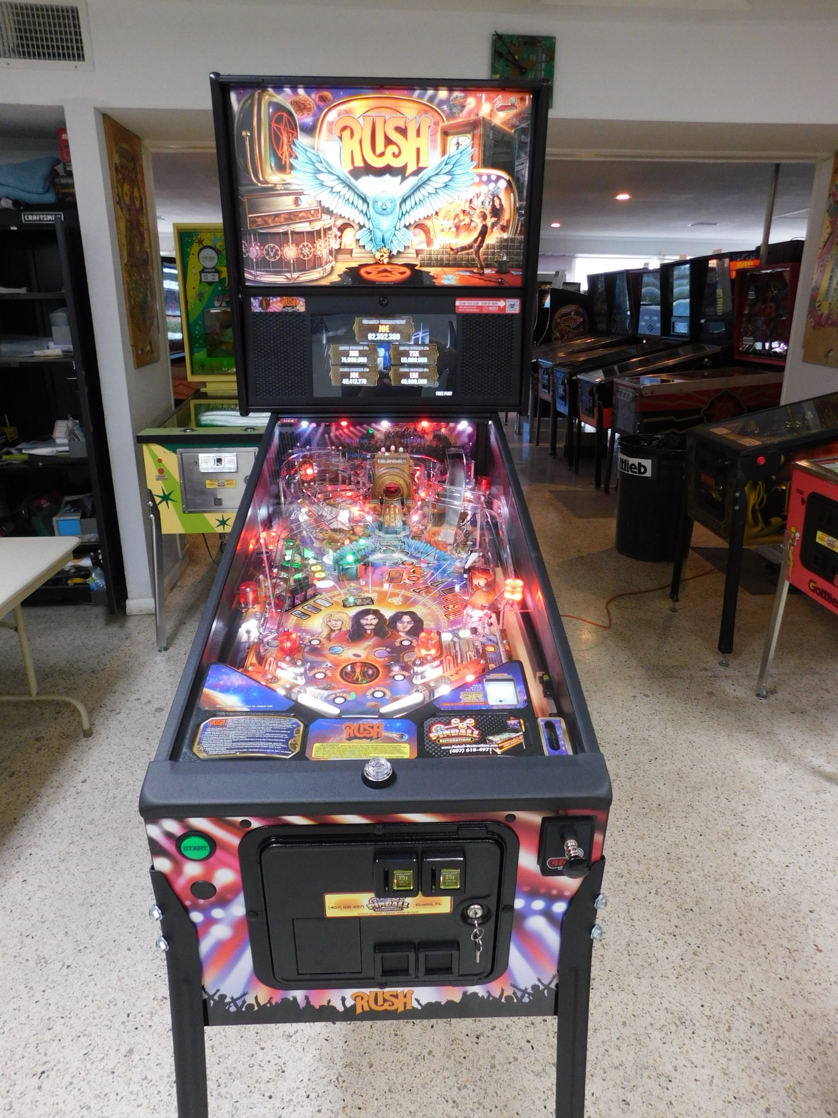 Rush Pro Pinball Machine by Stern