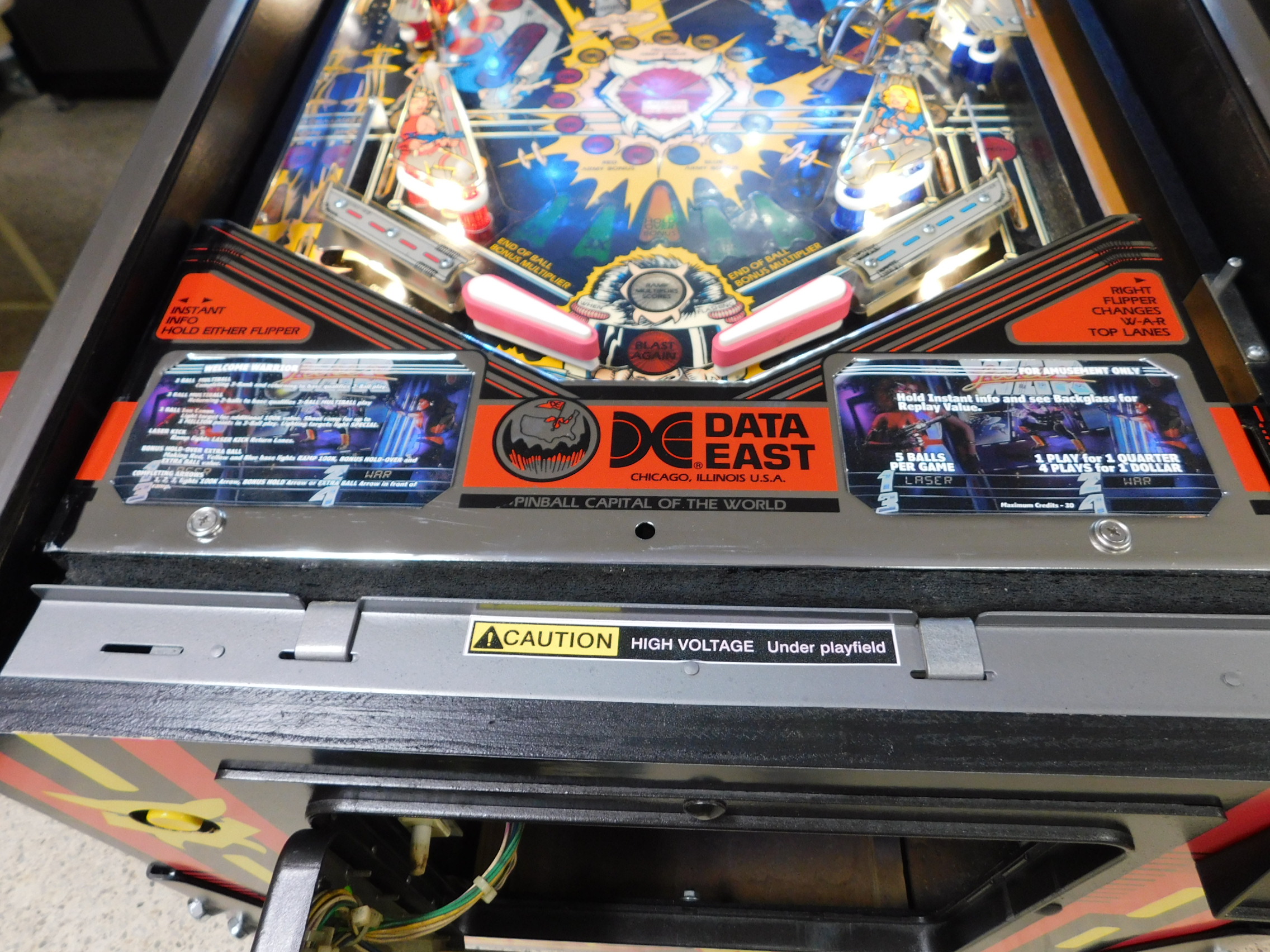 Pinball Restorations, Data East Laser War