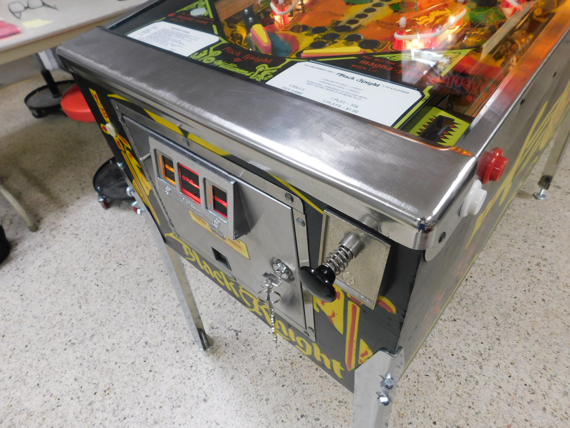 Black Knight Pinball Machine For Sale Magna-Save Magnets in 2023