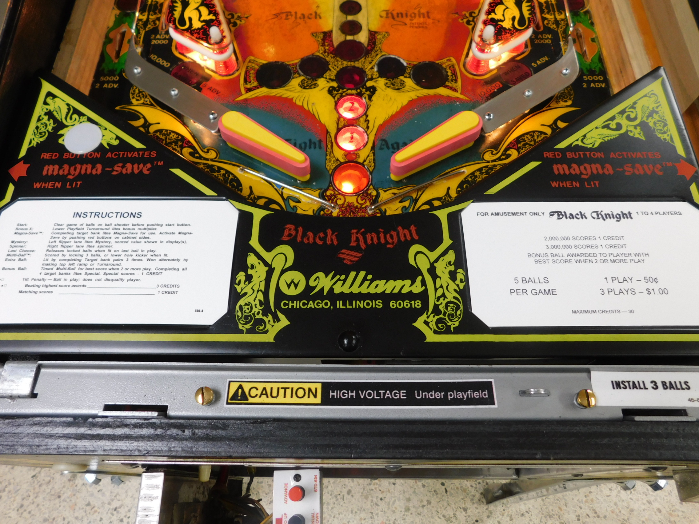 Pinball Restorations, Williams Black Knight