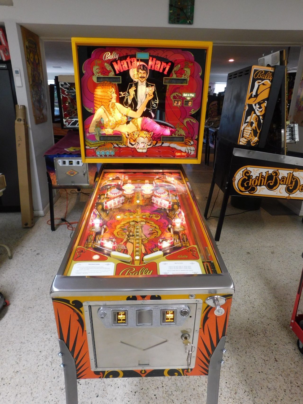 SOLD 1978 Bally Mata Hari (1) (Excellent condition) Pinball