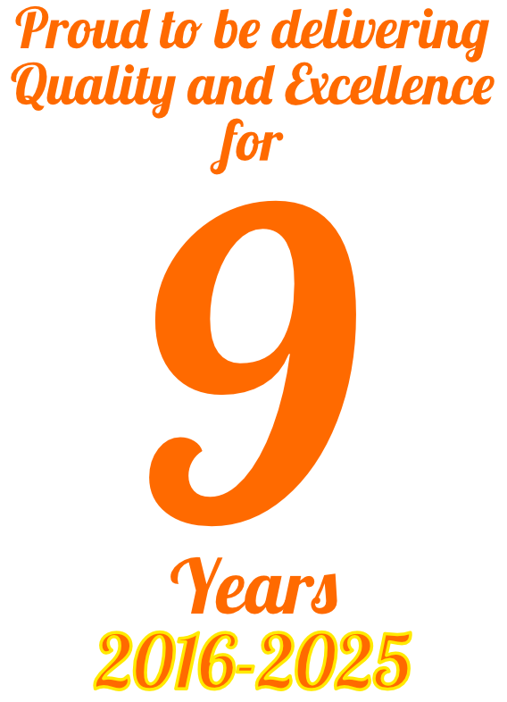 8 years in business poster