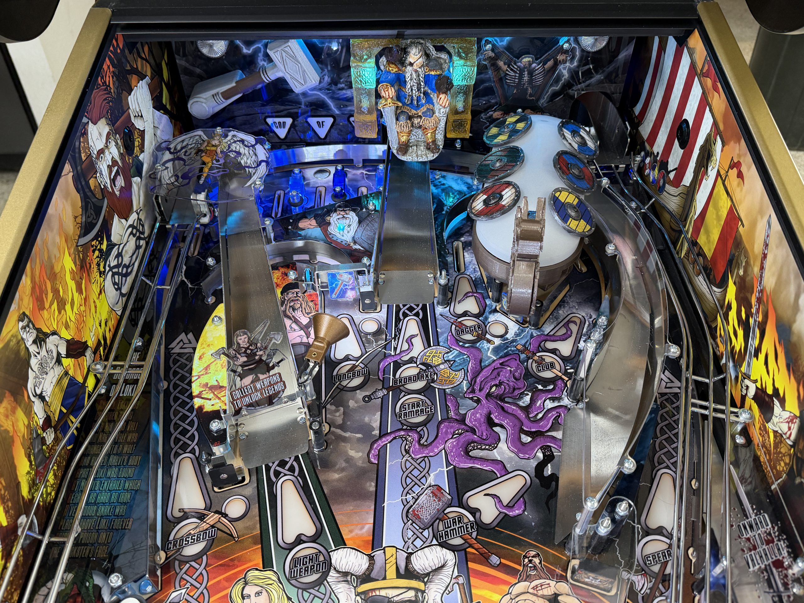 American pinball Legends of Valhalla