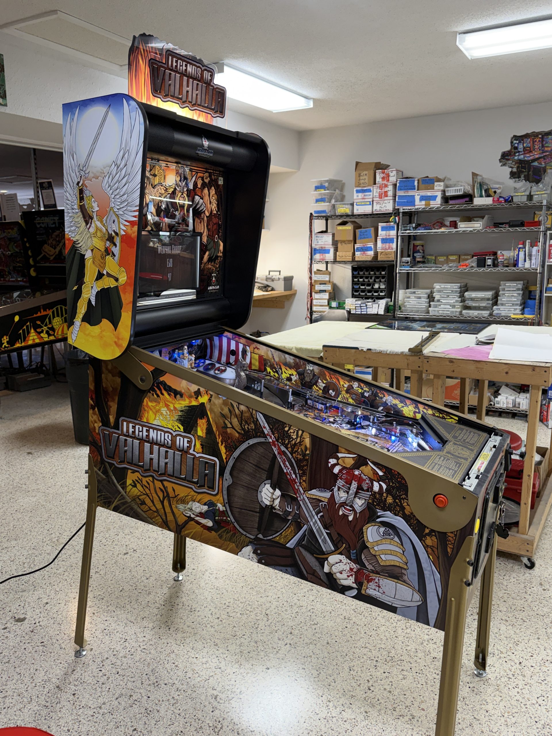 American pinball Legends of Valhalla