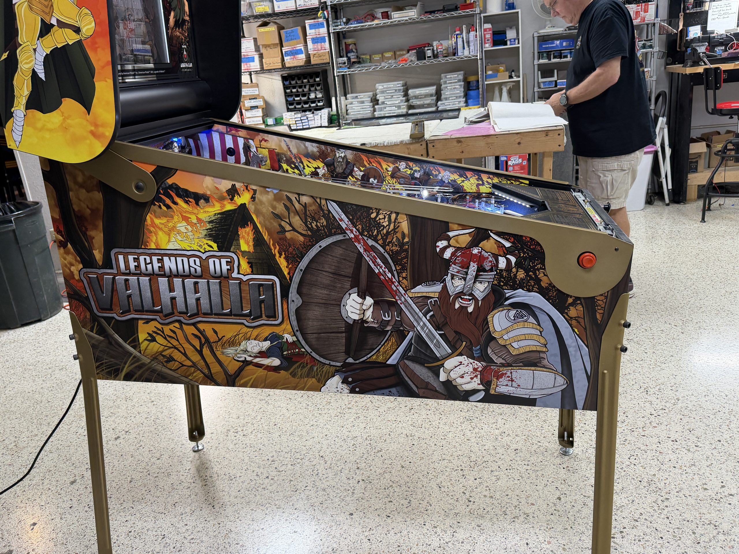 American pinball Legends of Valhalla