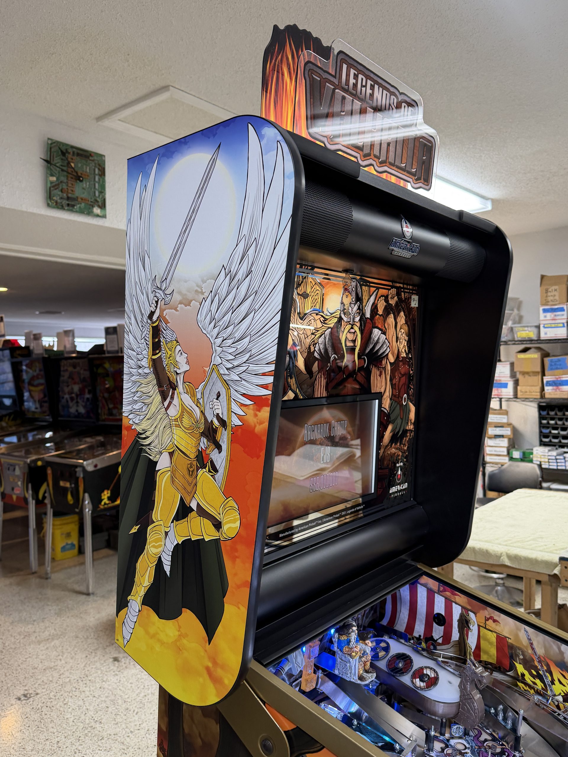 American pinball Legends of Valhalla