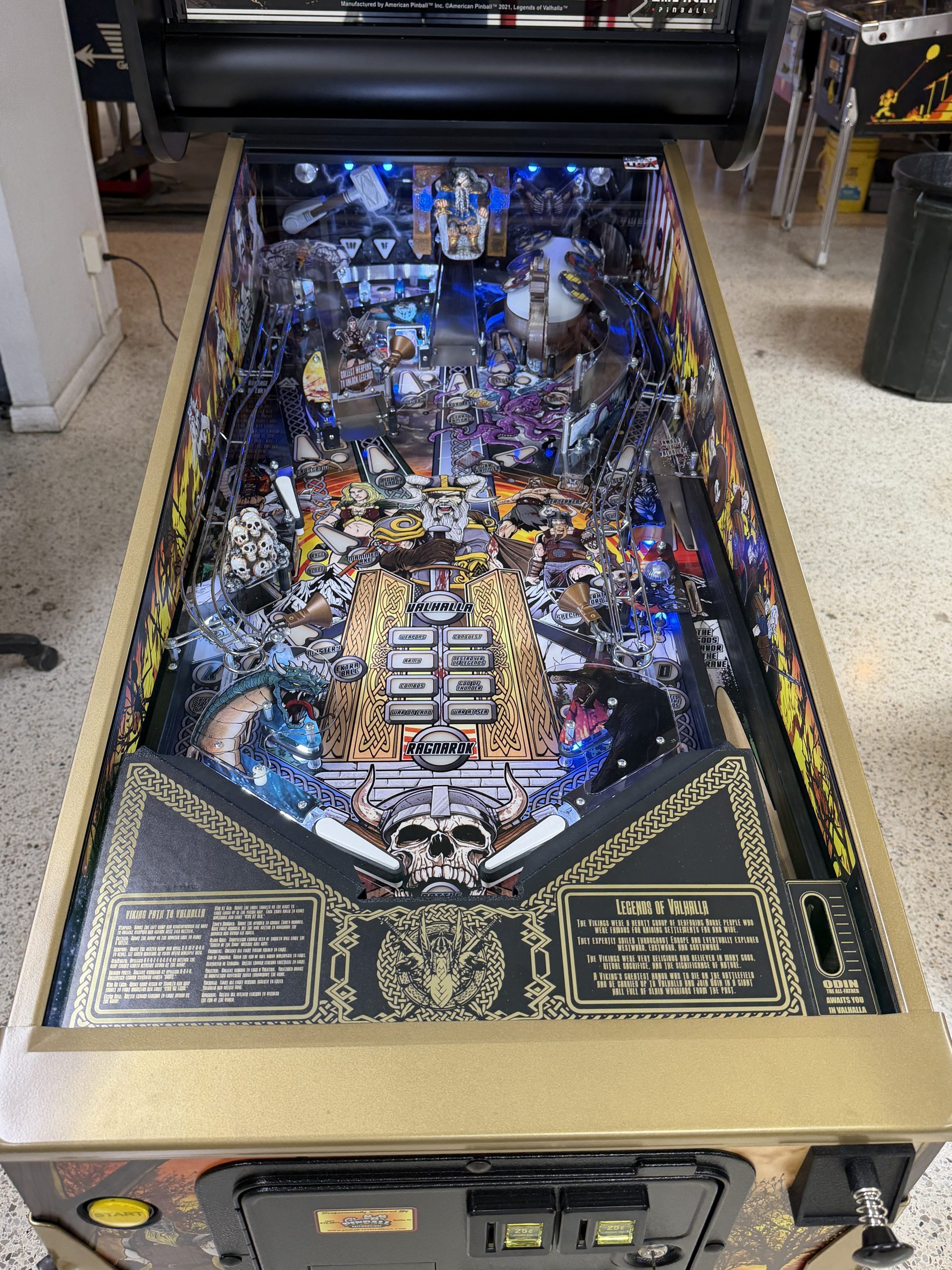 American pinball Legends of Valhalla