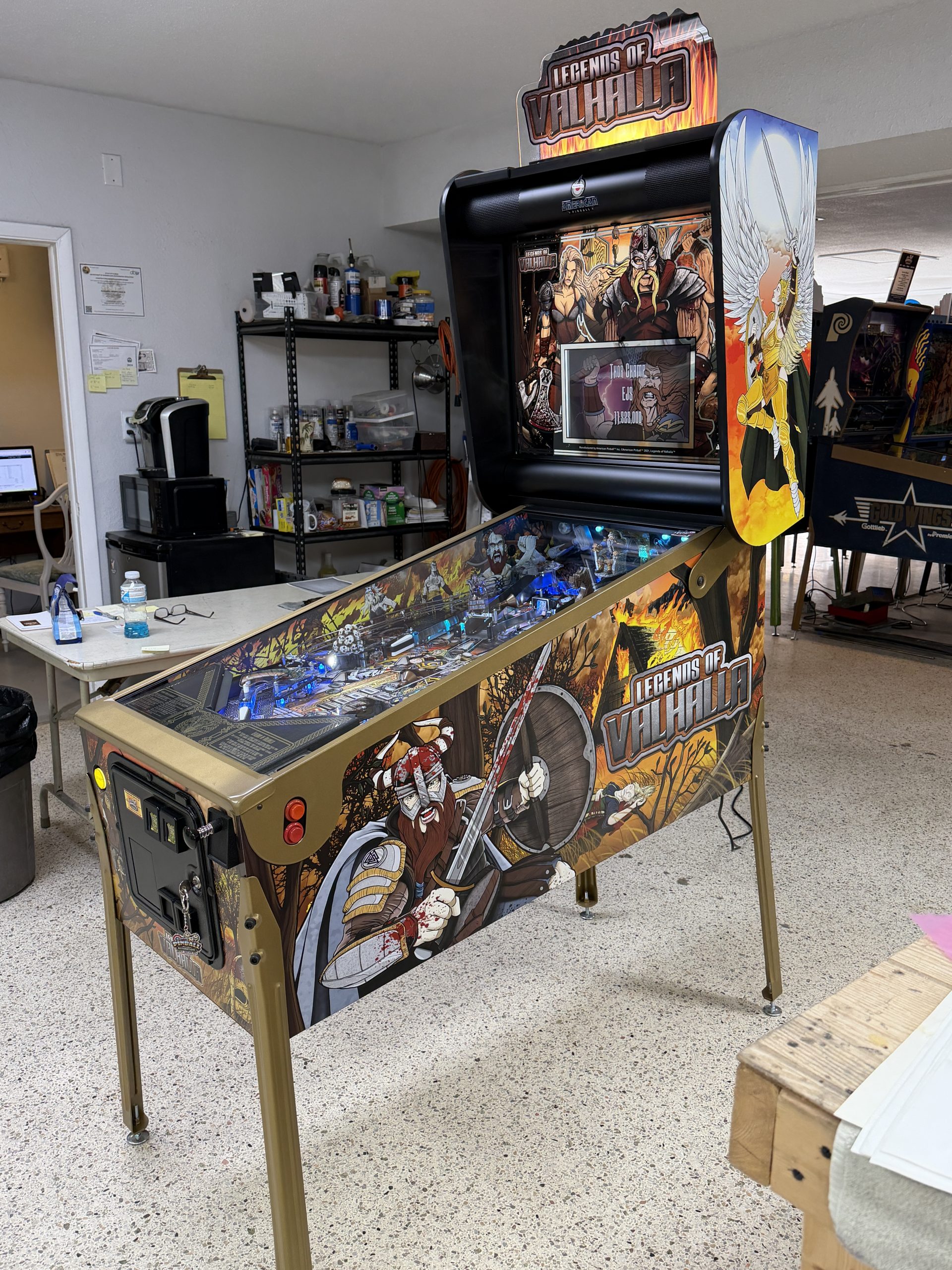 American pinball Legends of Valhalla