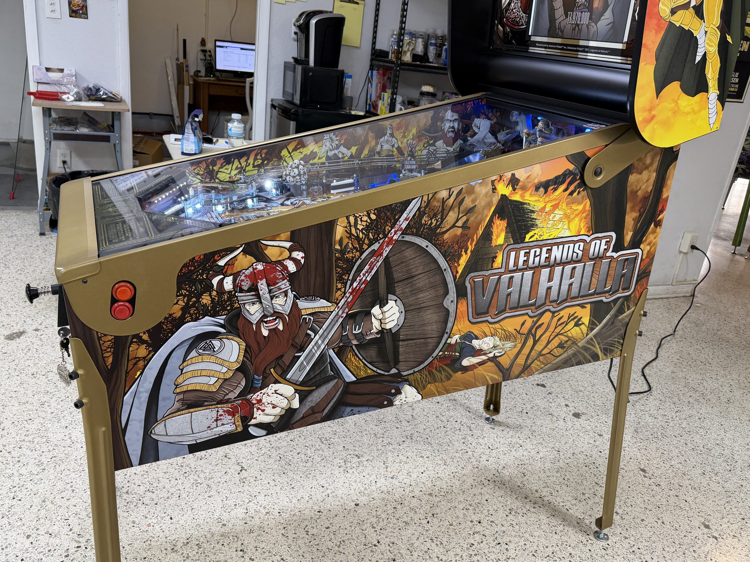 American pinball Legends of Valhalla