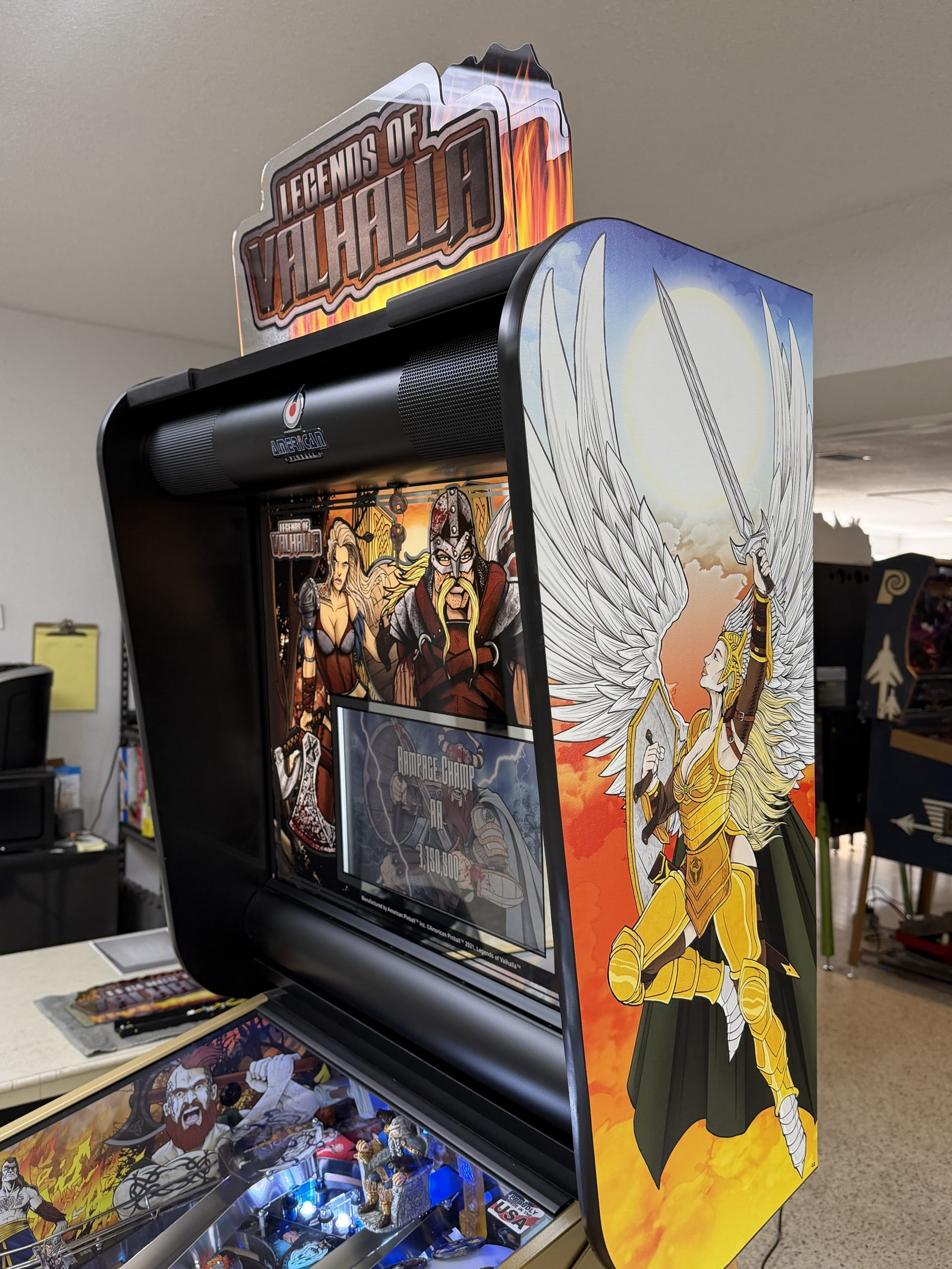 American pinball Legends of Valhalla