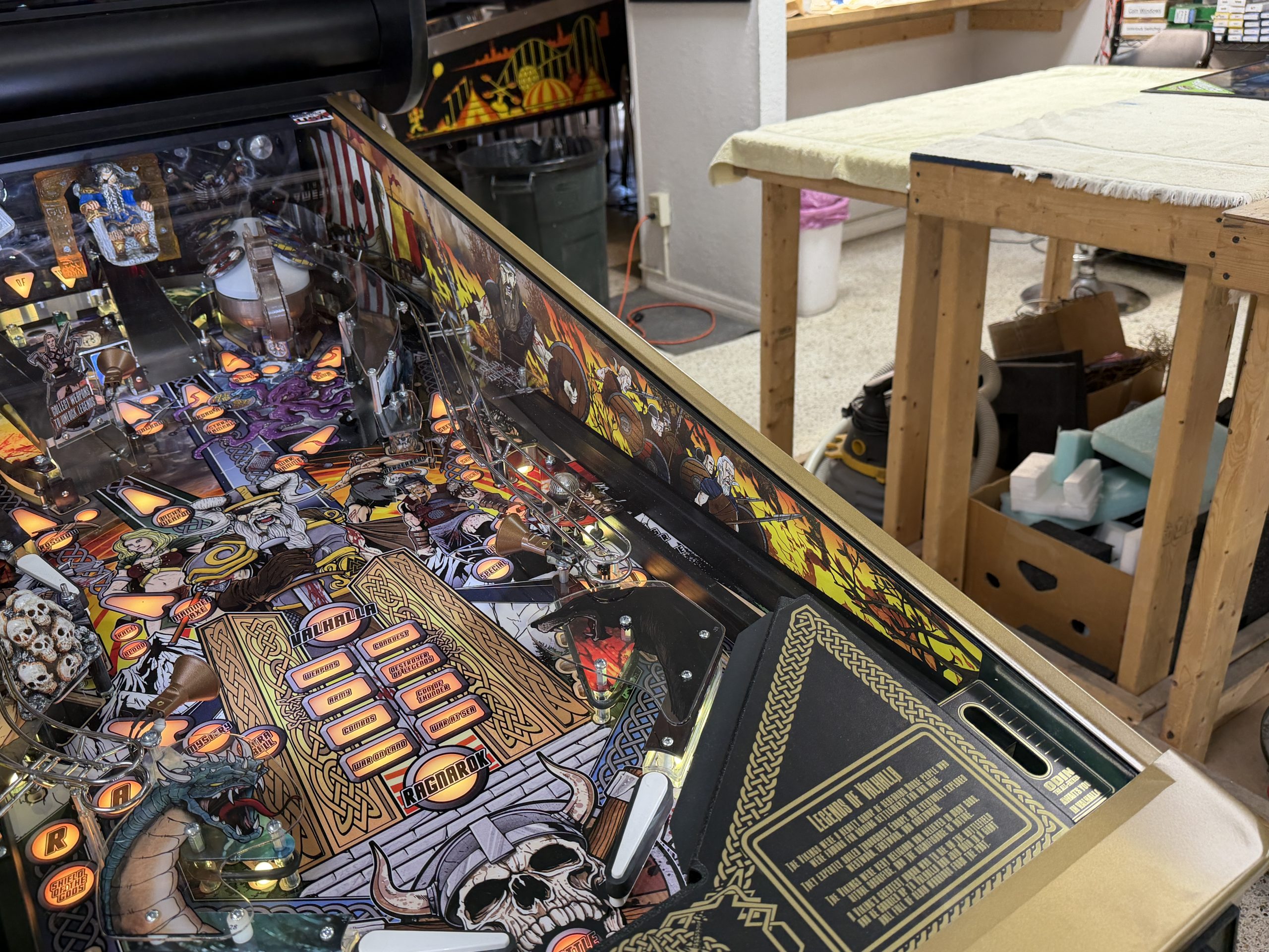 American pinball Legends of Valhalla