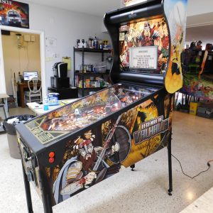 2022 American Pinball Legends of Valhalla (#1) (Classic Edition) (6 ball Multi-ball) (Shaker motor installed, Side art blade decals added, illuminated topper, 4 stereo speakers plus 8” cabinet subwoofer, Interactive Thor’s Hammer, Two under playfield magnets, New side head decals (outside), Upgraded to the latest game code)